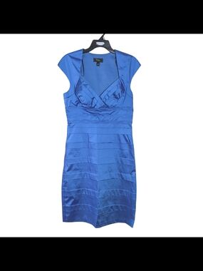Like New dressbarn Women's Blue Sheath Dress Size 12